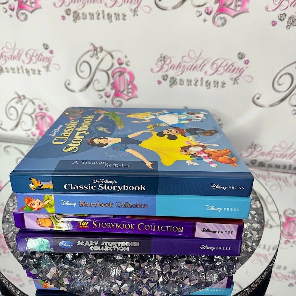 4 Disney Classic Storybook Collection books hard cover silver page trim 4 books